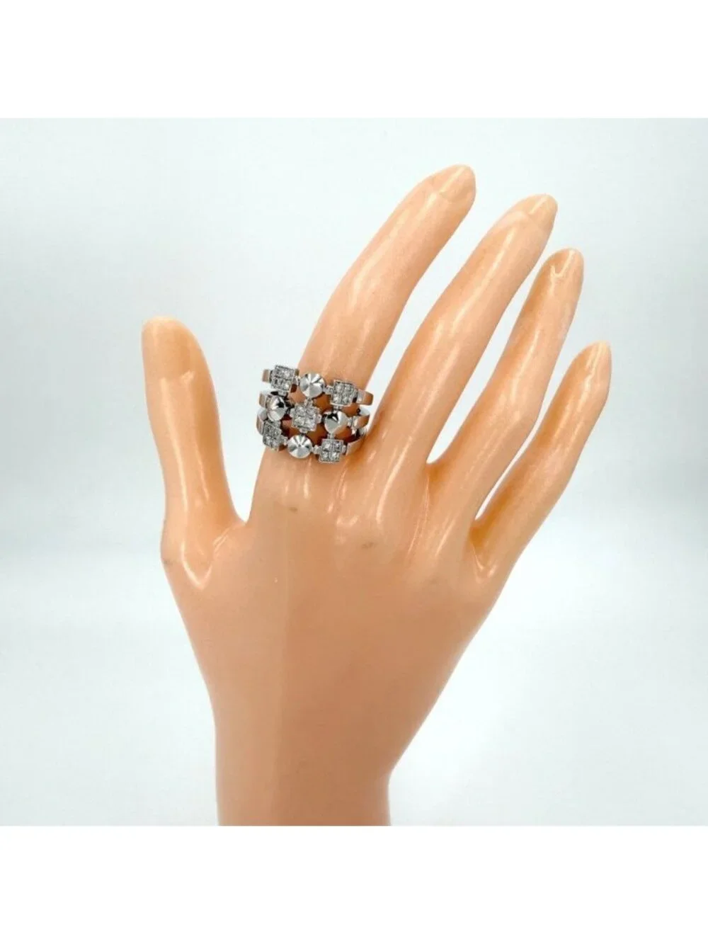 Bvlgari Ring Lucia 18k WG White Gold Diamond